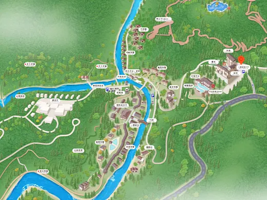 江门结合景区手绘地图智慧导览和720全景技术，可以让景区更加“动”起来，为游客提供更加身临其境的导览体验。